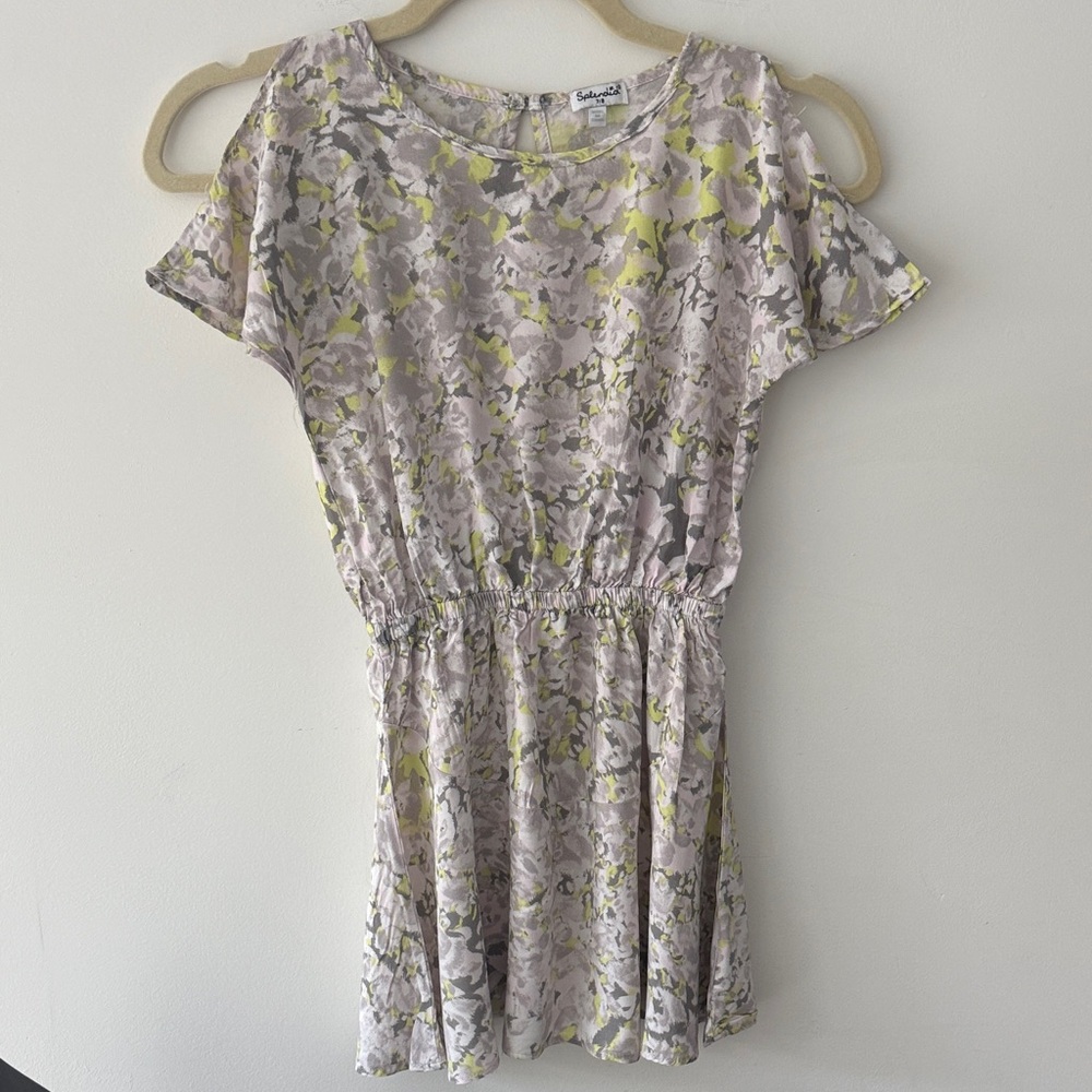 Splendid Kids Casual Dress in Gray and Yellow